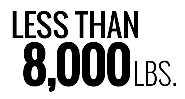 Less Than 8,000 lbs.